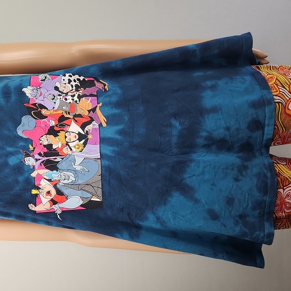 DISNEY VILLAINS Tie Dye screen print Tank top OSFM - Picture 6 of 14